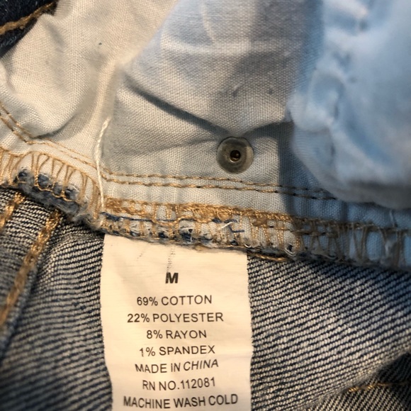 Distressed Denim High Waist Button Fly Short Short - Picture 7 of 8